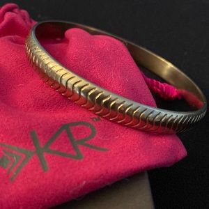 Silpada KR Collection Grooved Bangle. KRB0105. NIB